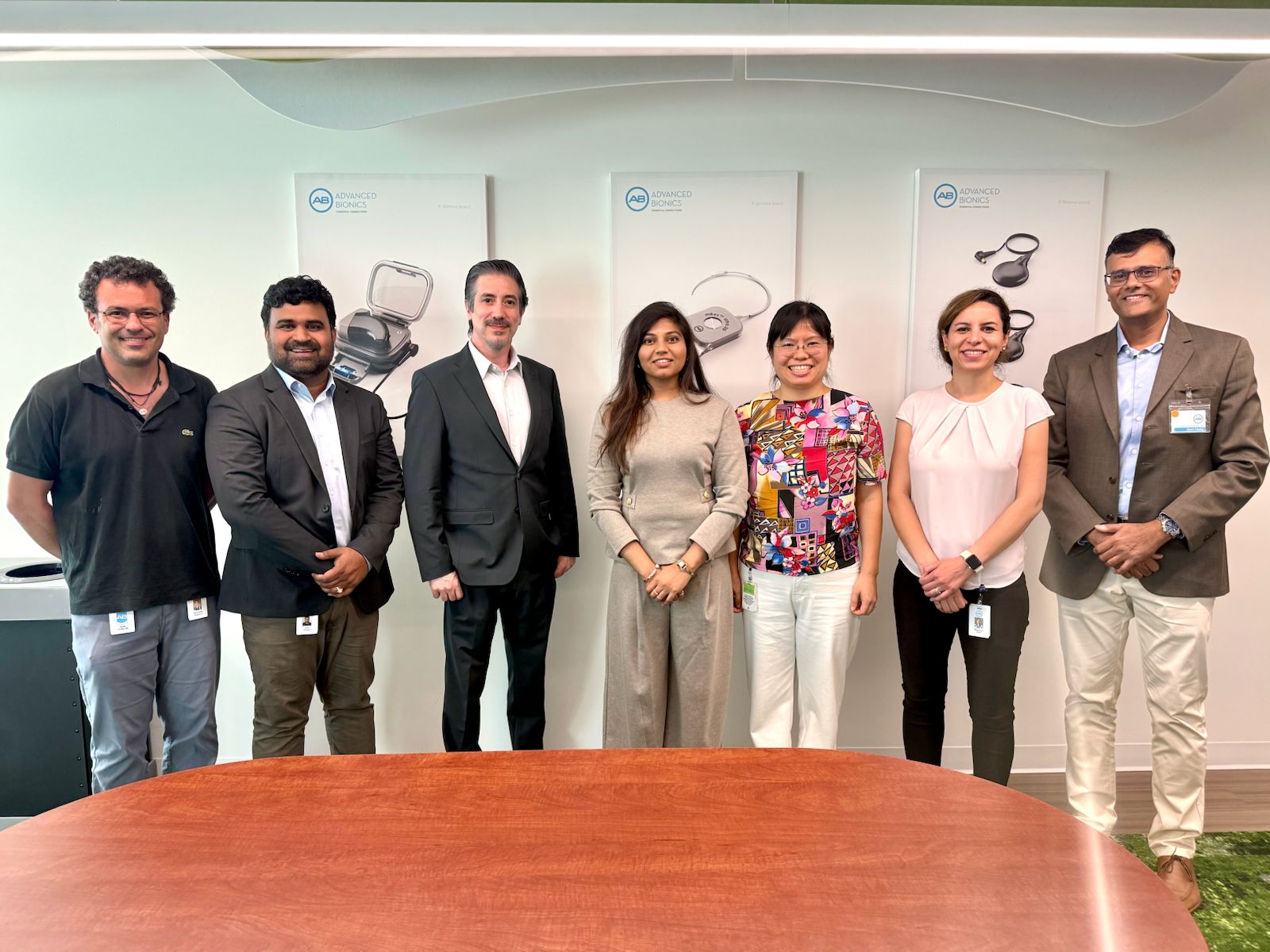 Dr. Rao's ENT with the Advanced Bionics Research and Development team