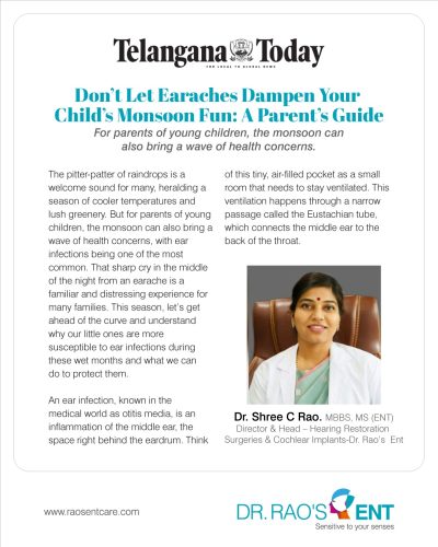 Don’t Let Earaches Dampen Your Child’s Monsoon Fun